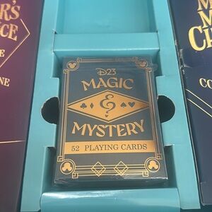 D23 Magic & Mystery Gold Member Collector 52 Playing Cards NIB